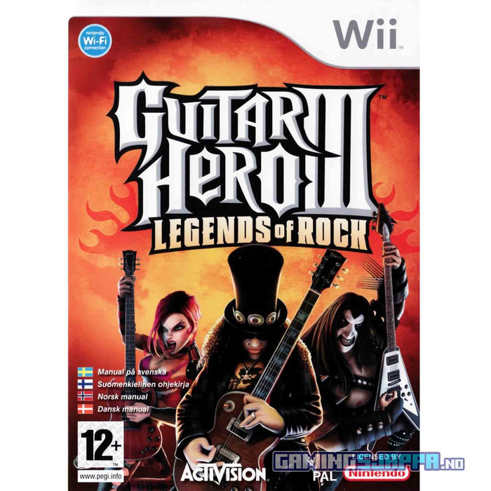 Wii: Guitar Hero III - Legends of Rock (Brukt)