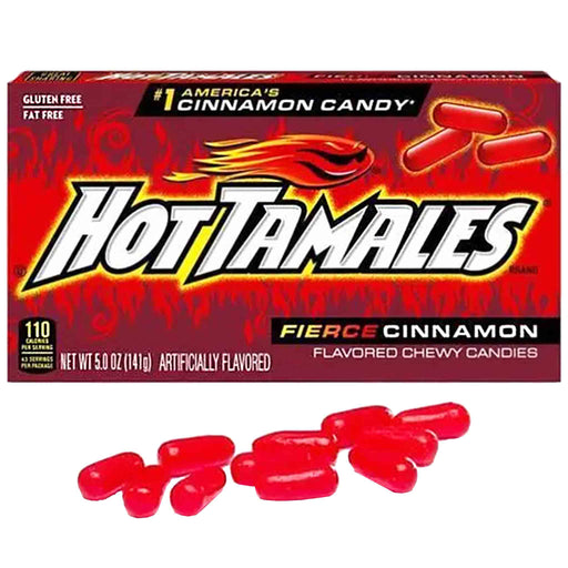 Godteri: Hot Tamales - Sterkt godteri med smak av kanel [141g] Gamingsjappa.no