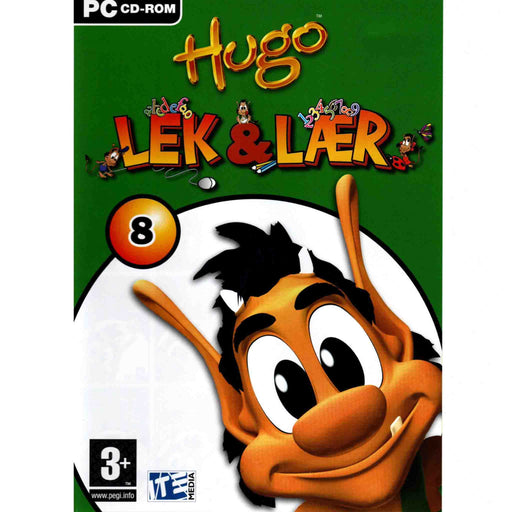 PC CD-ROM: Hugo Lek & Lær 8 (Brukt) Gamingsjappa.no