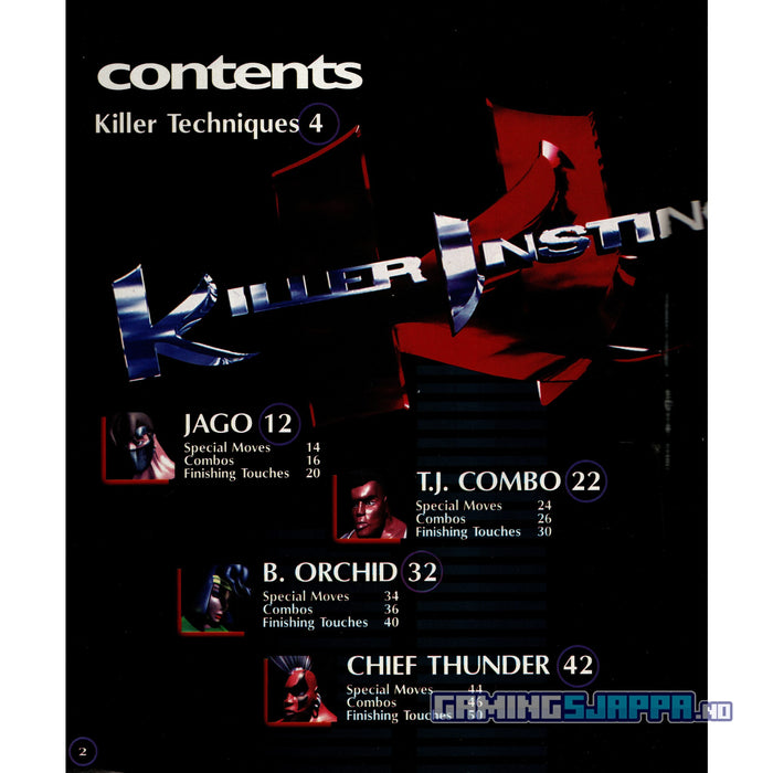 Spillguide: Killer Instinct - Nintendo Player's Guide [SNES] (Brukt) - Gamingsjappa.no