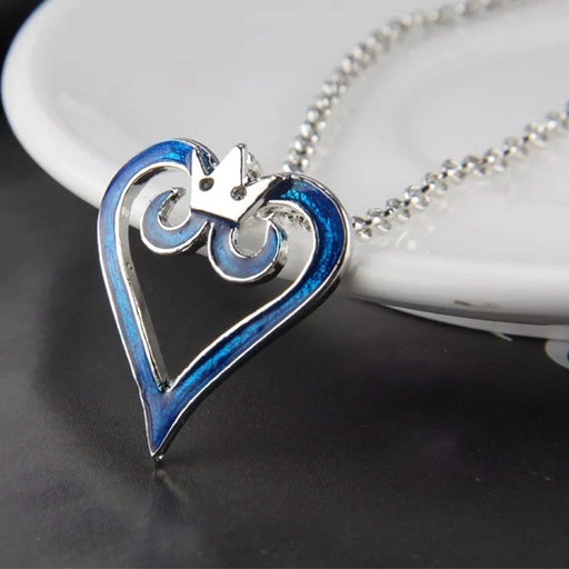 Halskjede: Kingdom Hearts - Blue Heart-smykke