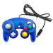 Kontroll til Nintendo GameCube - Farget NGC-kontroller gjennomsiktig (tredjepart) Mørkeblå