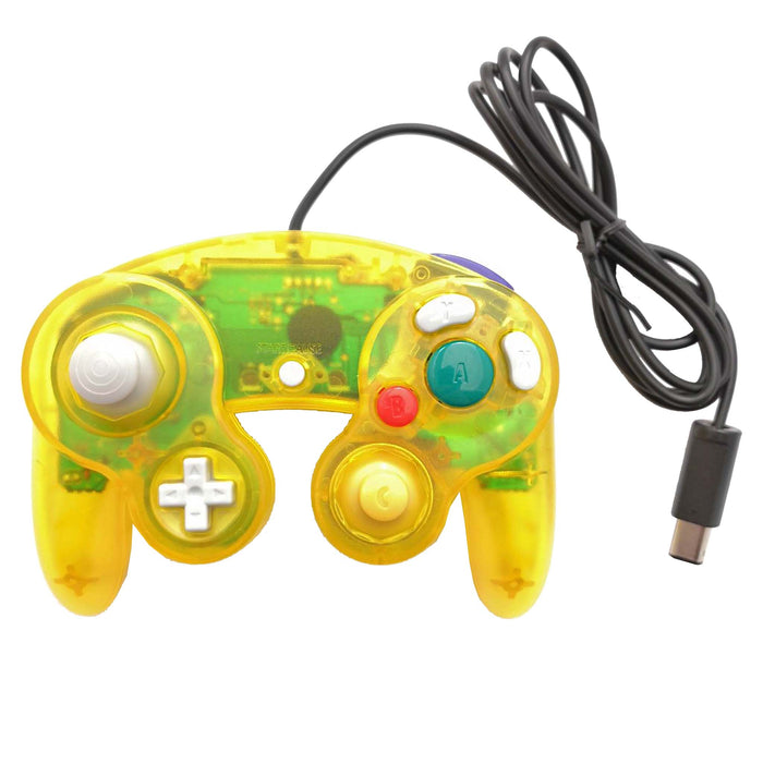 Kontroll til Nintendo GameCube - Farget NGC-kontroller gjennomsiktig (tredjepart) Gul