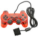 Kontroll til PlayStation 2 - Farget PS2/PS1 kontroller gjennomsiktig (tredjepart) Rød