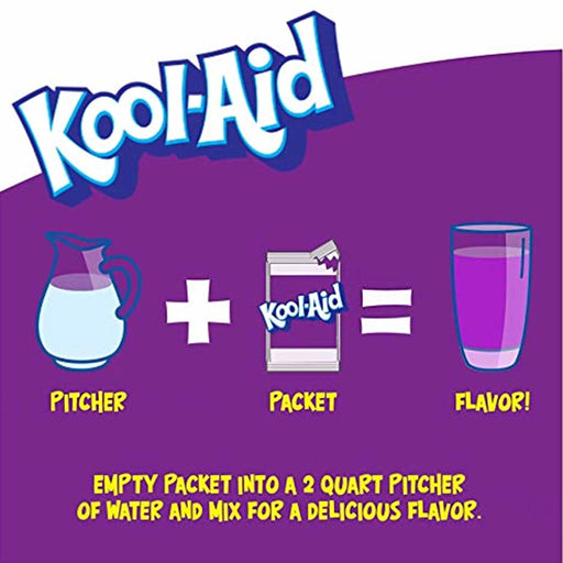 Saft: Kool-Aid Grape - Pulvermiks til druesaft [3,9g] Gamingsjappa.no