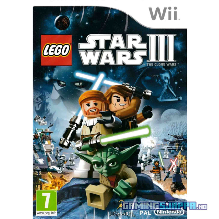 Wii: LEGO Star Wars III - The Clone Wars (Brukt)
