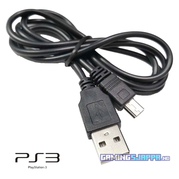 Ladekabel til PlayStation 3 Dualshock 3/Sixaxis-kontrollere (Brukt)
