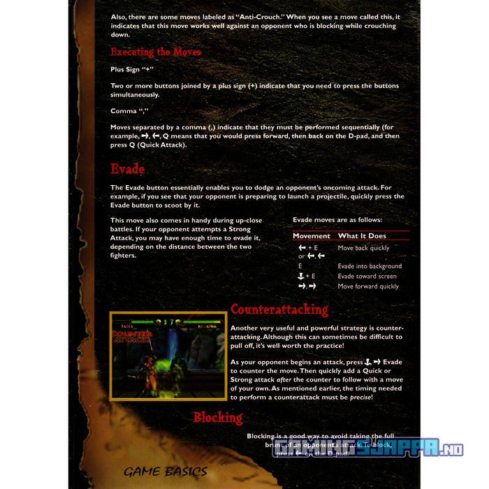 Spillguide: Official MACE - The Dark Age Player's Guide [N64/PS1] (Brukt)
