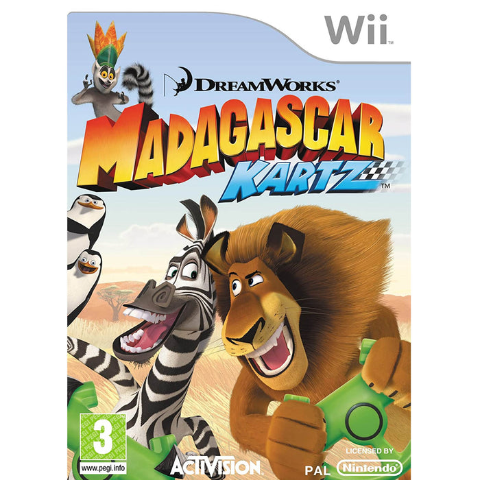 Wii: DreamWorks Madagascar Kartz (Brukt)