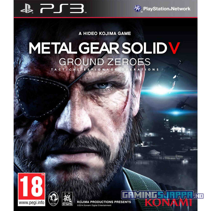 PS3: Metal Gear Solid V (5) - Ground Zeroes (Brukt)