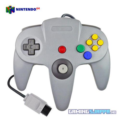 Kontroller til Nintendo 64 grå Gamingsjappa.no
