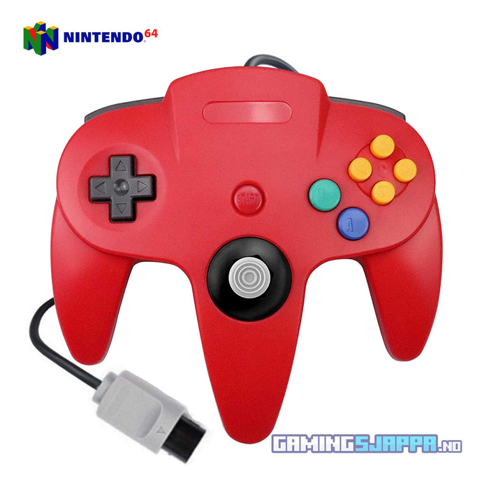 Kontroller til Nintendo 64 - N64 (tredjepart) Rød