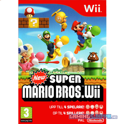 Wii: New Super Mario Bros. Wii (Brukt) Gamingsjappa.no