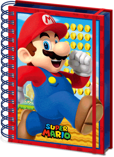 Notatbok: Super Mario 3D cover Gamingsjappa.no