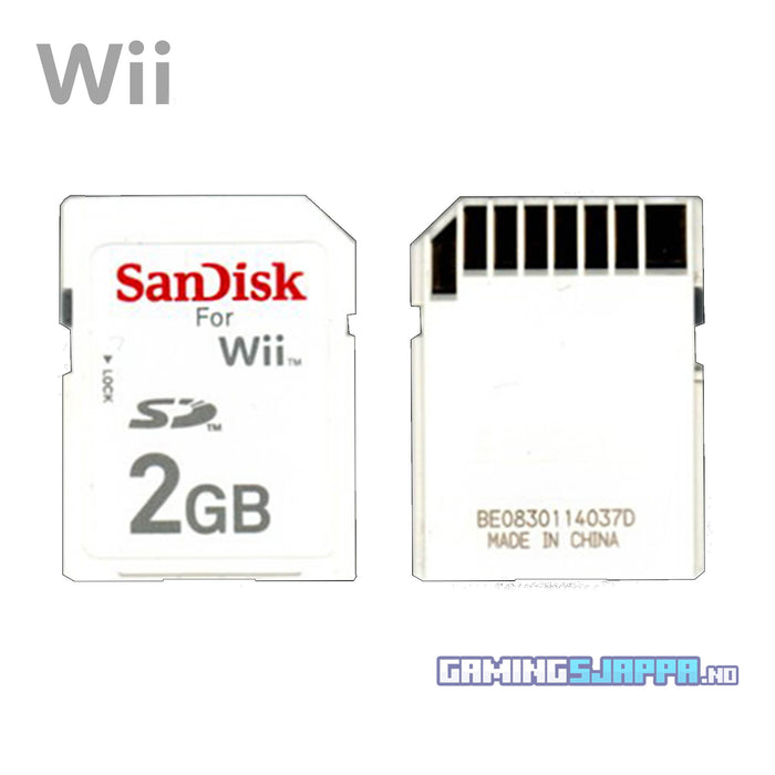 Offisielt SanDisk Secure Digital 2GB minnekort til Wii (Brukt)