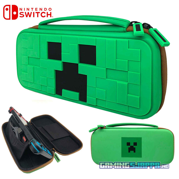 Oppbevaringsveske til Nintendo Switch/OLED: Minecraft - Creeper case