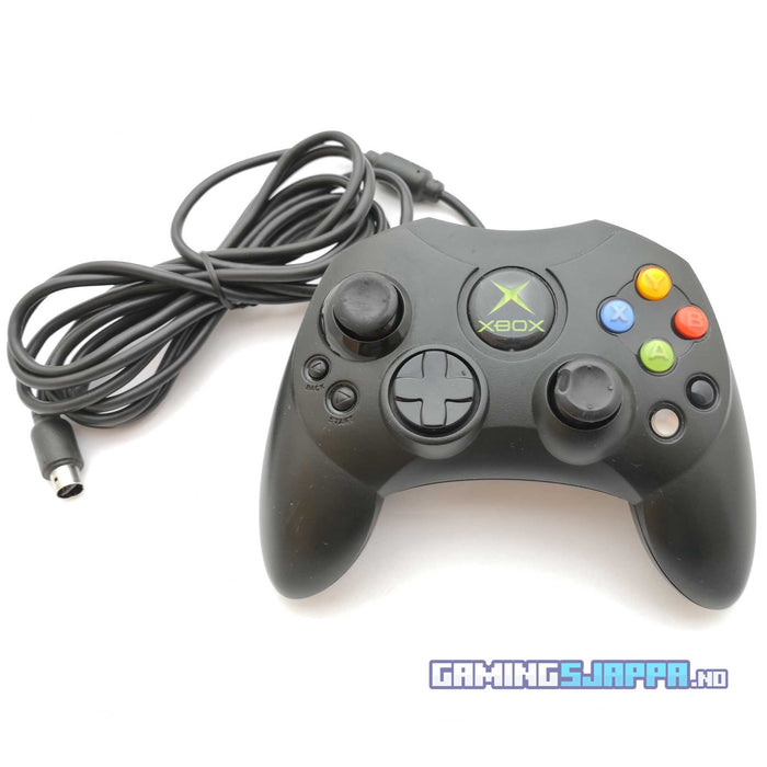 Original Xbox kontroll | Controller S til Xbox (Brukt) Svart [A-]
