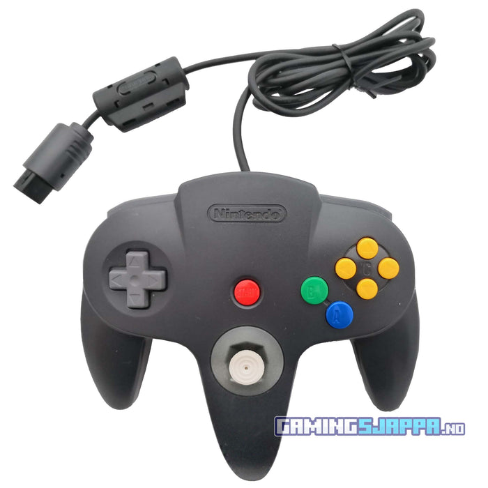 Original kontroller til Nintendo 64 (Brukt) Svart [A]