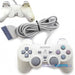 Original Dualshock-kontroller til PlayStation 1 og PS one (Brukt) Dualshock Hvit PSone [A]