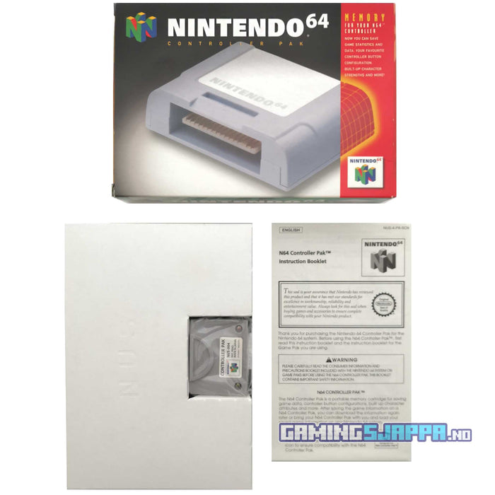 Originalt N64 Controller Pak-minnekort til Nintendo 64 (Brukt) Komplett