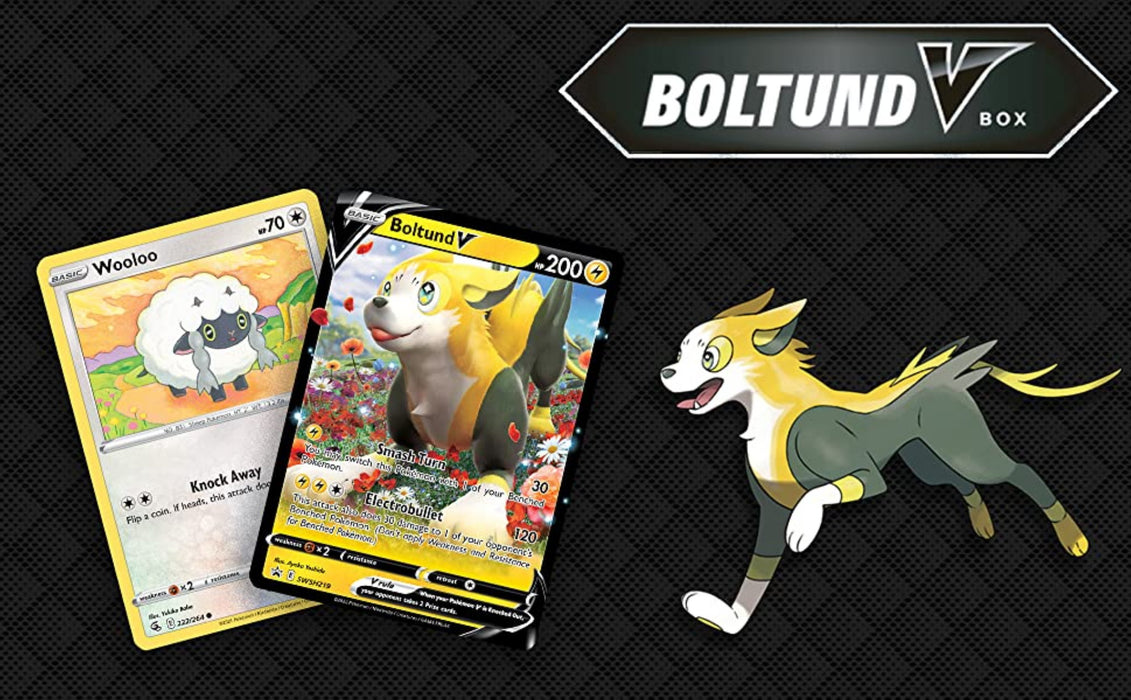 Pokémon TCG-kort: Sword & Shield - Boltund V-gaveeske