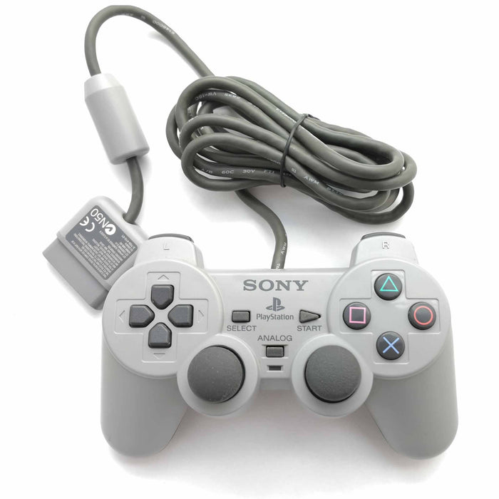 Original Dualshock-kontroller til PlayStation 1 og PS one (Brukt) Dualshock Grå [A]