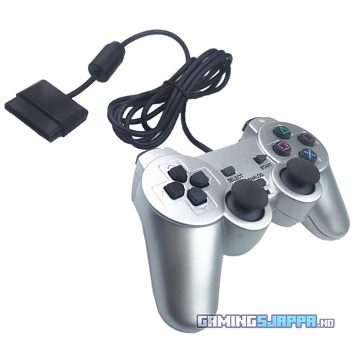 Kontroller til PlayStation 2 - PS2 og PS1 (tredjepart) Sølv