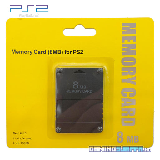 Minnekort til PlayStation 2 - PS2 Memory Card fra 8MB til 256MB 8MB