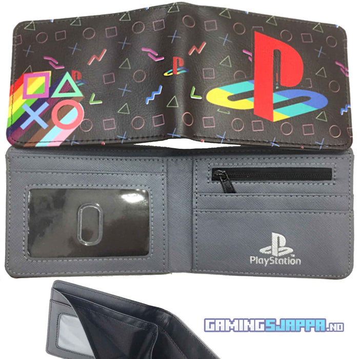 Lommebok: PlayStation-logo og knappeikoner Gamingsjappa.no