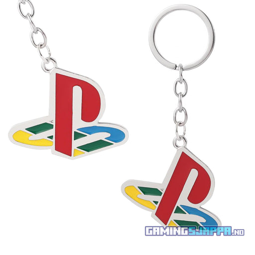 Nøkkelring av metall: PlayStation PS-logo - Gamingsjappa.no