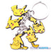 Nøkkelring av metall: Pokemon - 5 søte Pikachu-figurer