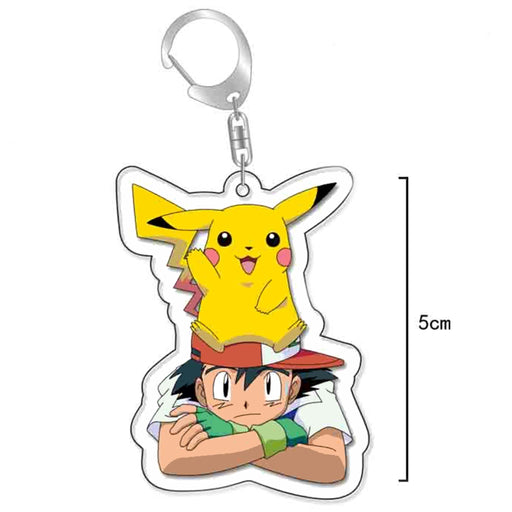 Nøkkelring av akryl: Pokémon - Ash og Pikachu