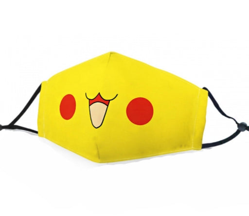 Gaming Facemasks/munnbind | Pikachu | Kawaii | Emojiutrykk| Esport Pokémon - Pikachu-fjes