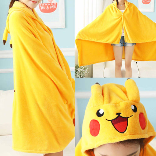 Kosepledd: Pokémon - Pikachu-kappe med hette