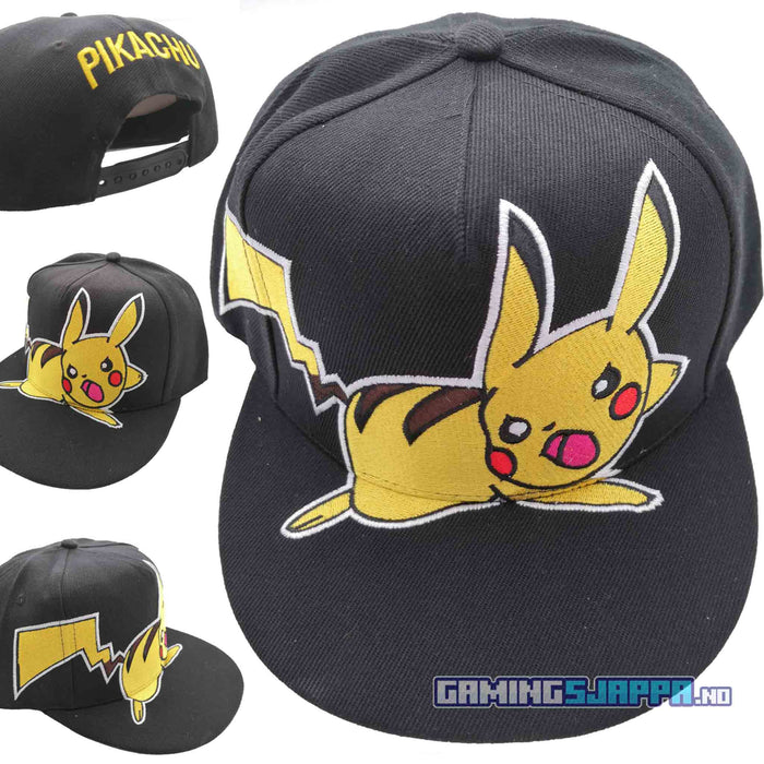 Caps: Pokemon-hatt med Pikachu i action