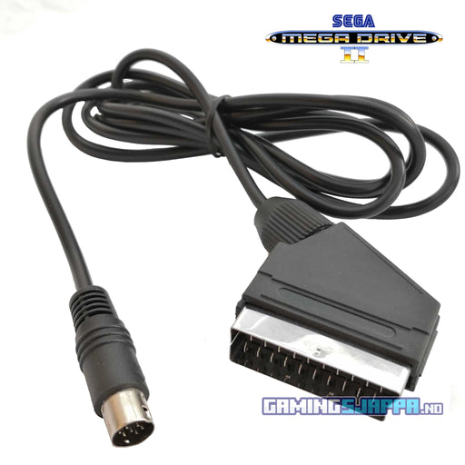 RGB SCART-videokabel til Sega Mega Drive 2 [9-pin mini-DIN] (Brukt) - Gamingsjappa.no