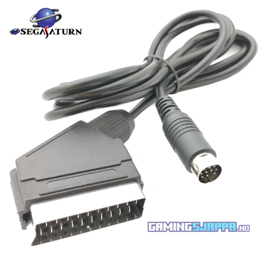 RGB SCART-videokabel til Sega Saturn | 10-pin Mini-DIN - Gamingsjappa.no