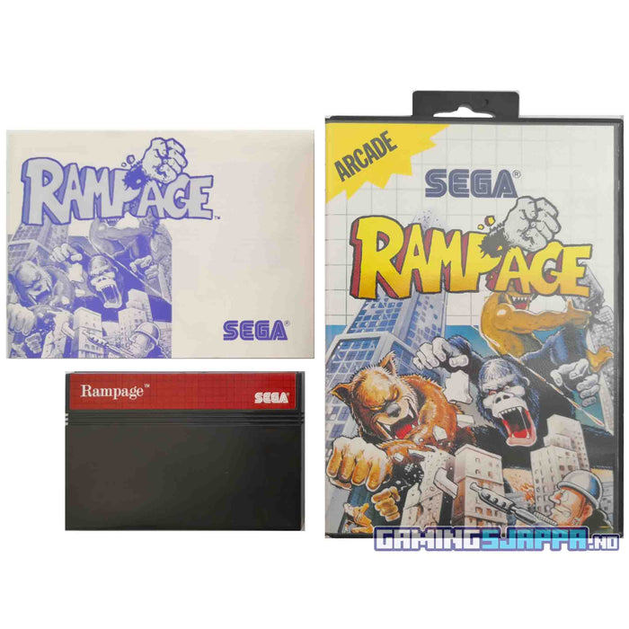 Sega Master System: Rampage (Brukt) Komplett [A]