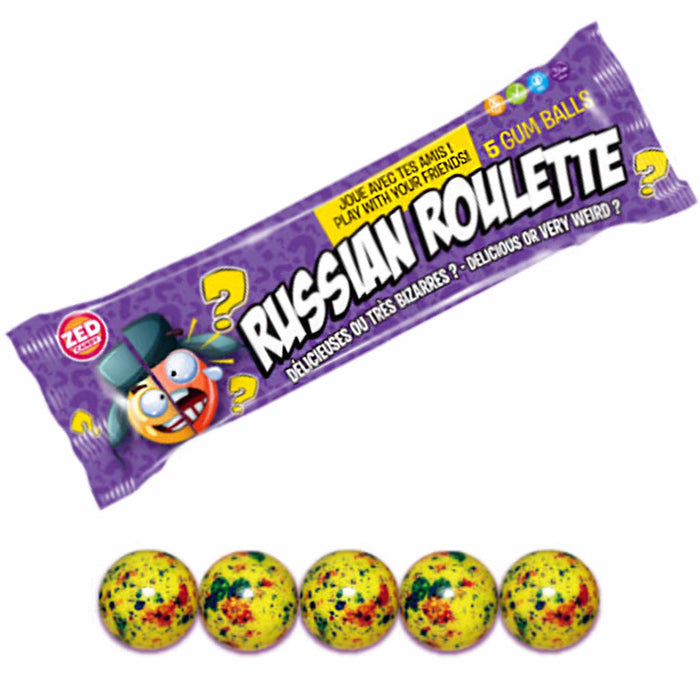 Tyggis: Russian Roulette tyggiskuler [35,5g]