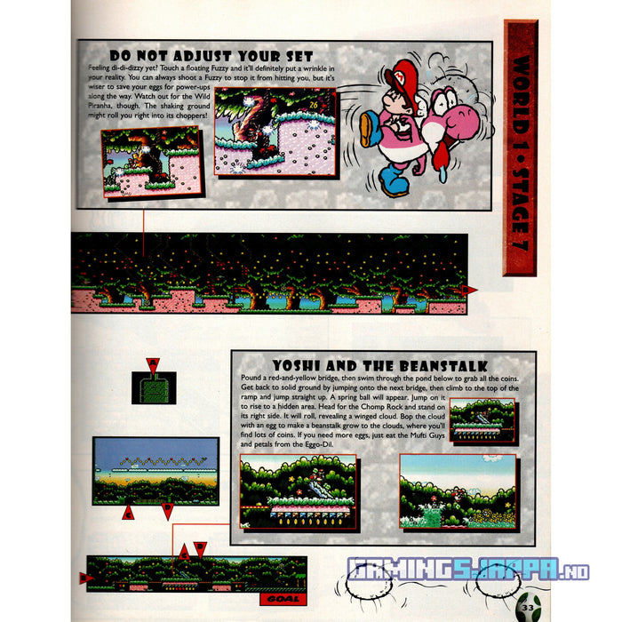 Spillguide: Super Mario World 2 - Yoshi's Island Player's Guide [SNES] (Brukt)