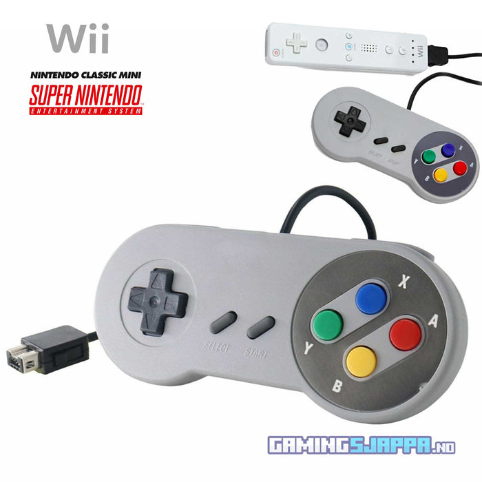 SNES-kontroller til Wii- og Classic Mini-konsoller (tredjepart)