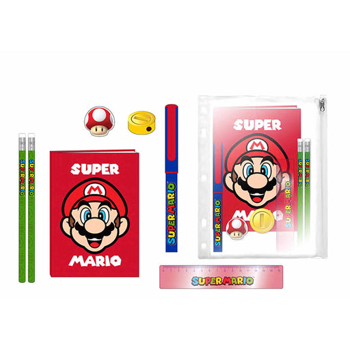 Skrivesett: Super Mario notatbok og blyant, etc Gamingsjappa.no