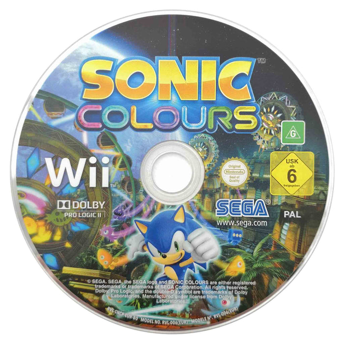 Erstatningsdisk: Sonic Colours [Wii] (Brukt)