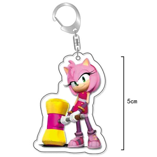 Nøkkelring av akryl: Sonic the Hedgehog - Amy Rose
