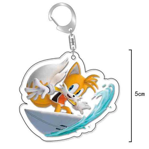 Nøkkelring av akryl: Sonic the Hedgehog - Miles Tails Prower