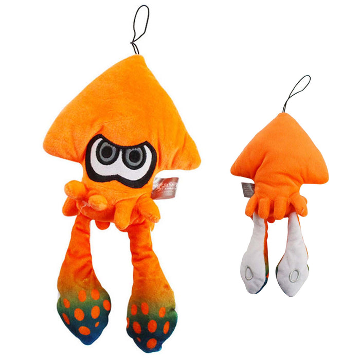 Plushbamse: Splatoon - Inkling Squid i forskjellige farger (25cm) Oransje