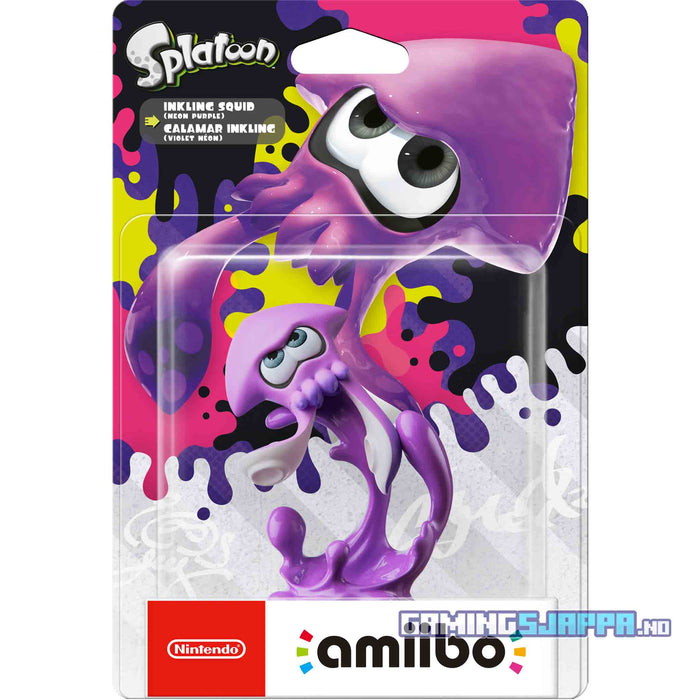 amiibo: Splatoon Collection - Inkling Squid [Neon Purple] - Gamingsjappa.no
