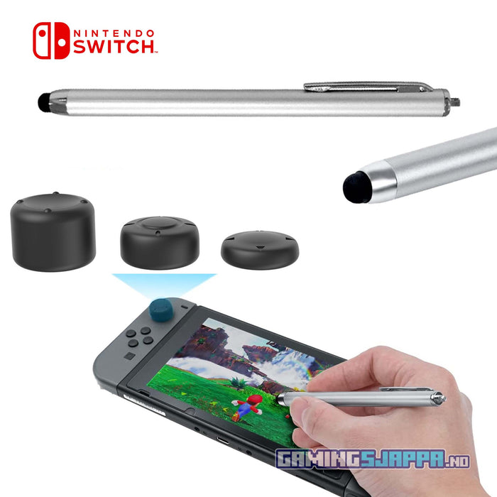 Styluspenn til Nintendo Switch og tommelknotter til Joy-Con [Dobe]