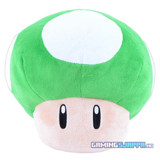 Plushbamse: Super Mario - Grønn Ekstralivsopp pute (25cm)