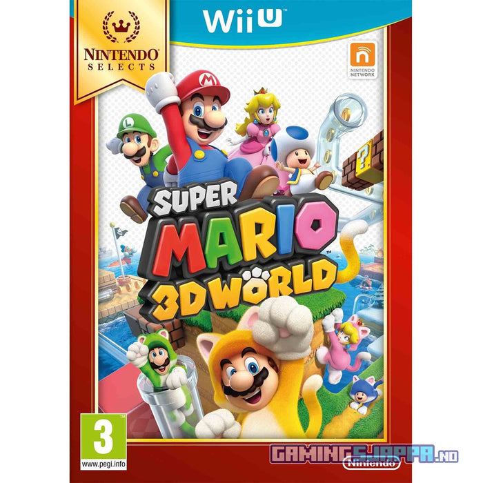 Wii U: Super Mario 3D World (Brukt) Nintendo Selects [A-]